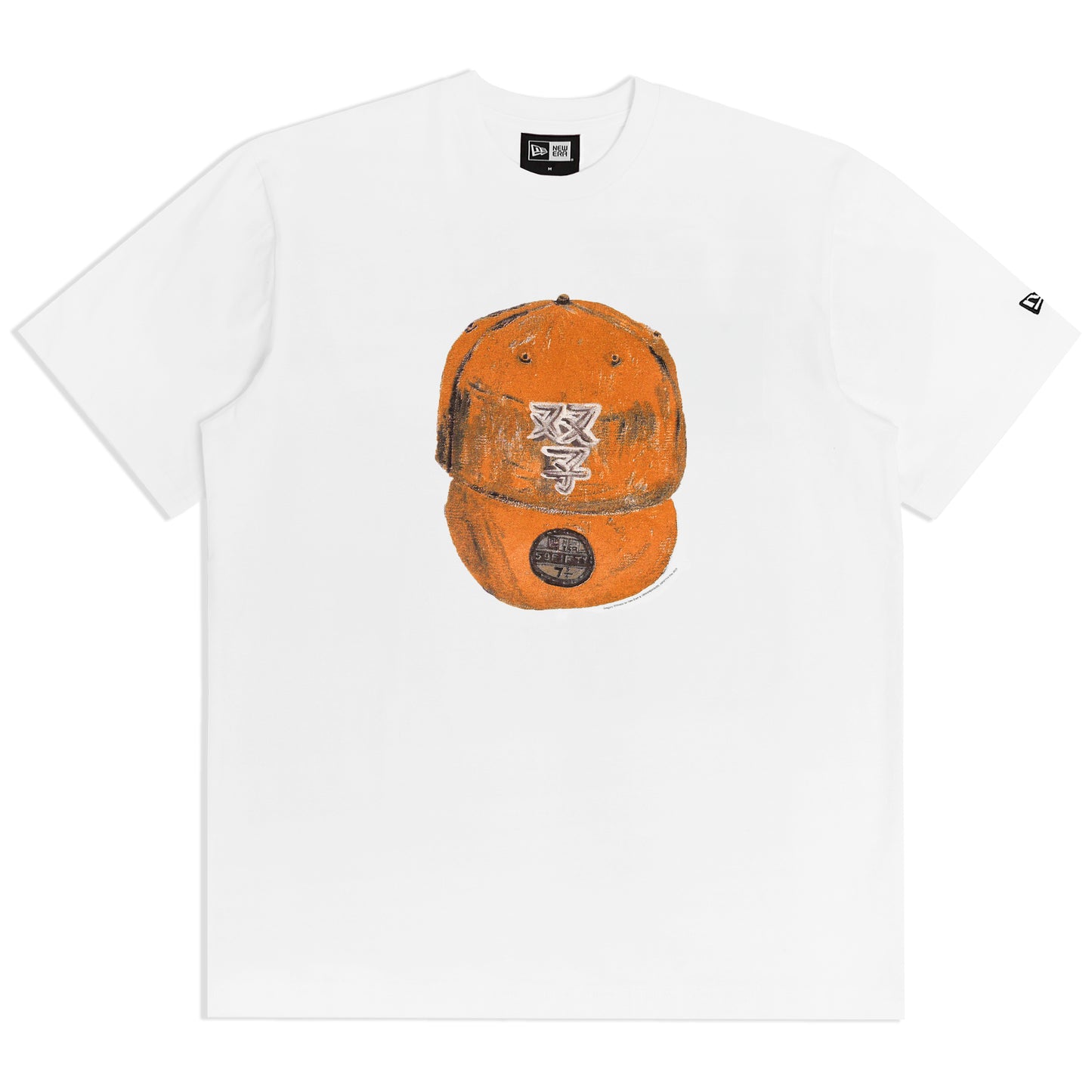 108Warehouse x New Era TEE - Pandasex - Orange / White