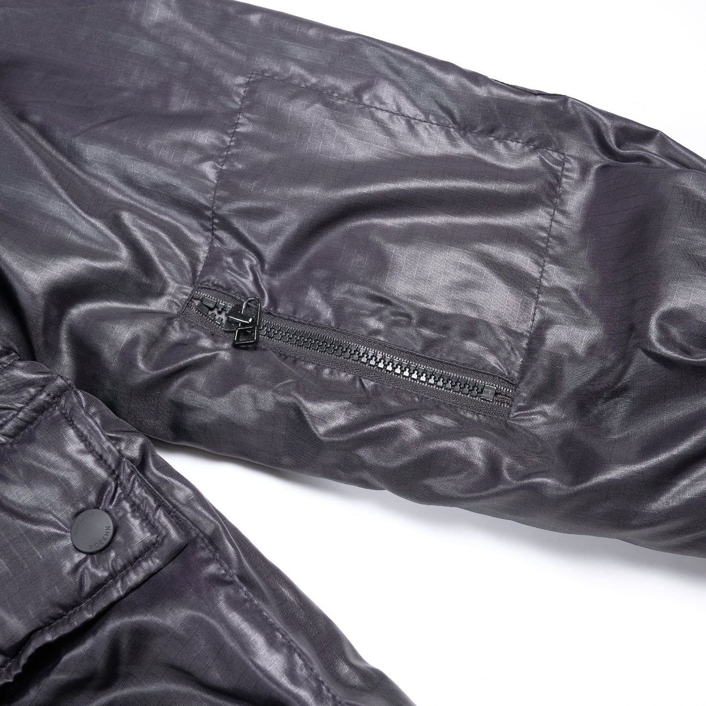 Neighborhood Fleece Lined Black Nylon Jacket