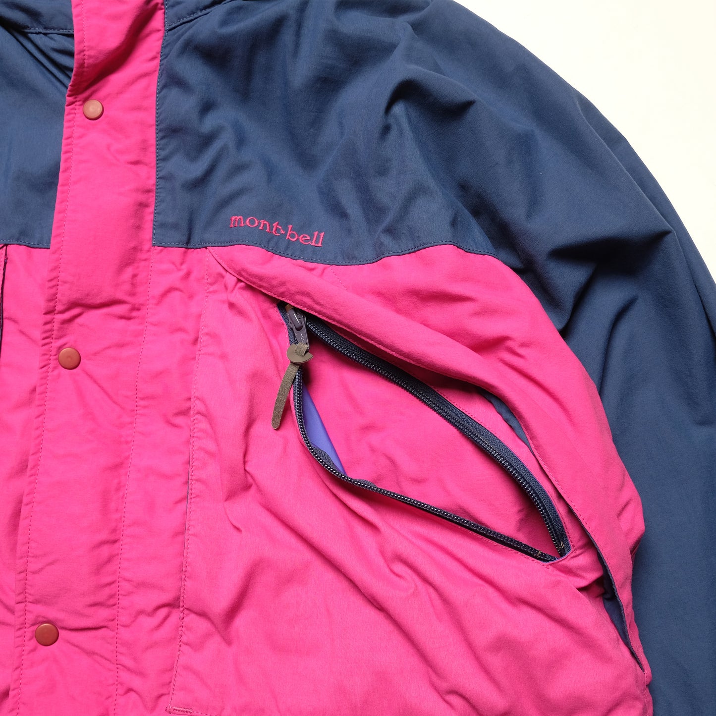 Montbell 2-Tone Pink/Navy 90s Parka Jacket