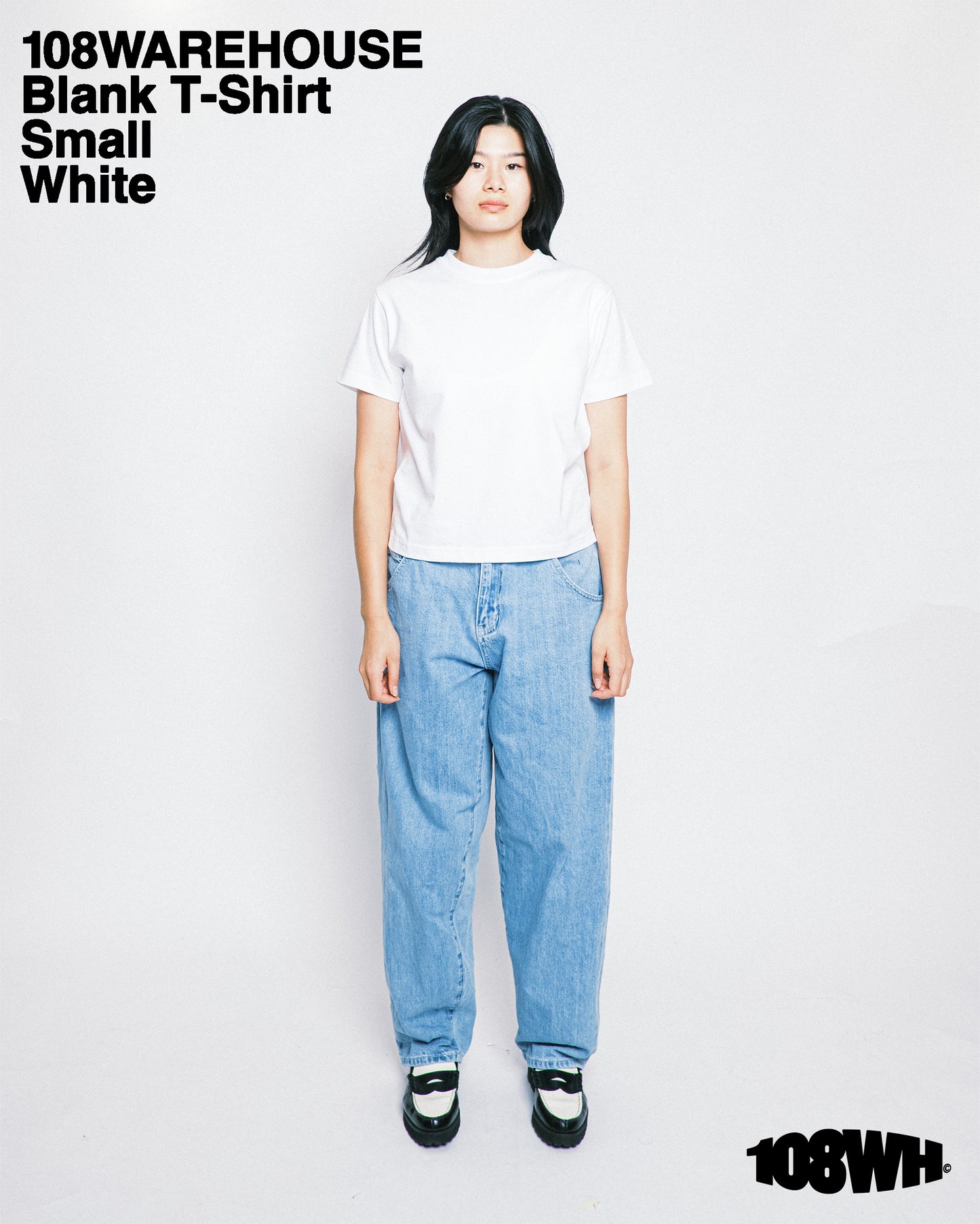 108Warehouse 2 Pack Blank T-Shirt (White)