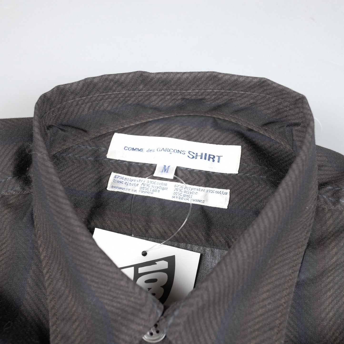 CDG SHIRT Contrasted Sleeve/Body Longsleeve