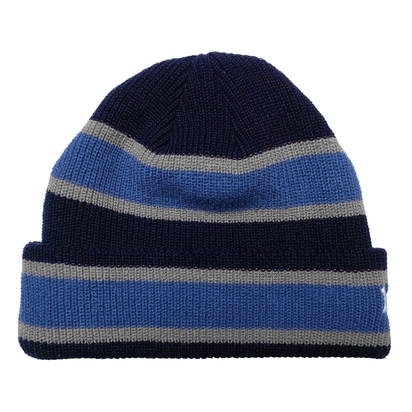 108WAREHOUSE - 2 Stripe Beanie - Navy/Blue
