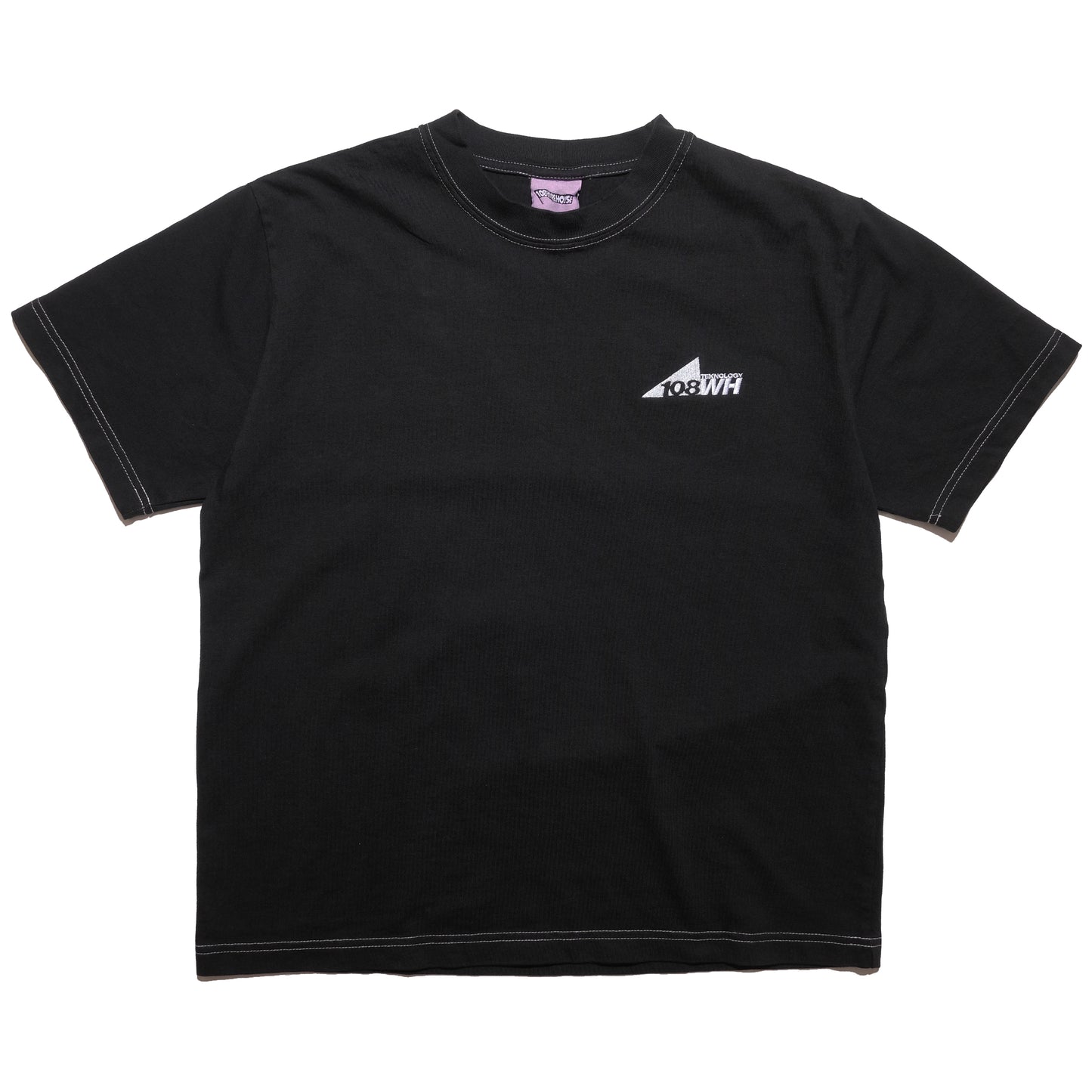 108WAREHOUSE - Contrast Stitch Teknology T-Shirt - Charcoal