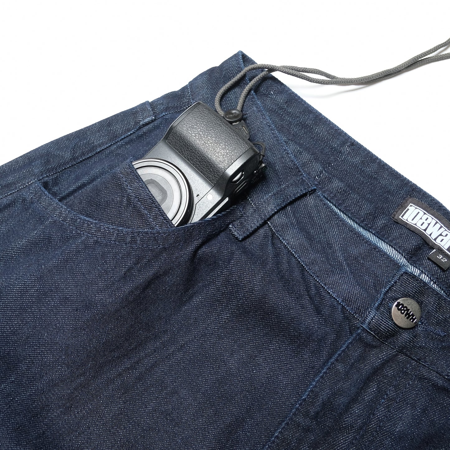 108WAREHOUSE - Baggy Jeans - One Wash Indigo