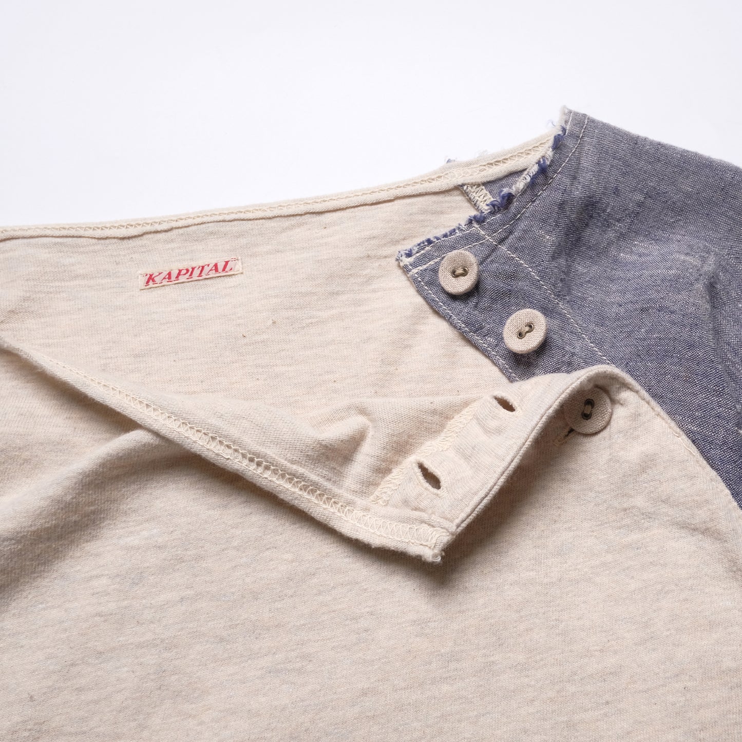 Kapital Contrasted Long Sleeve Shirt