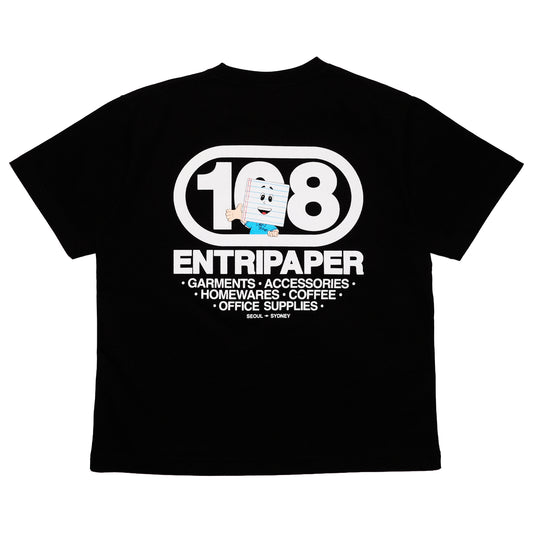 108WAREHOUSE x Entripaper - Mr Page T-Shirt - Black