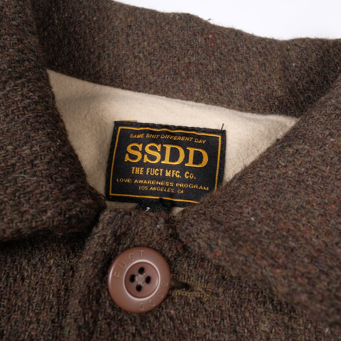 FUCT SSDD Brown Wool Coveralls