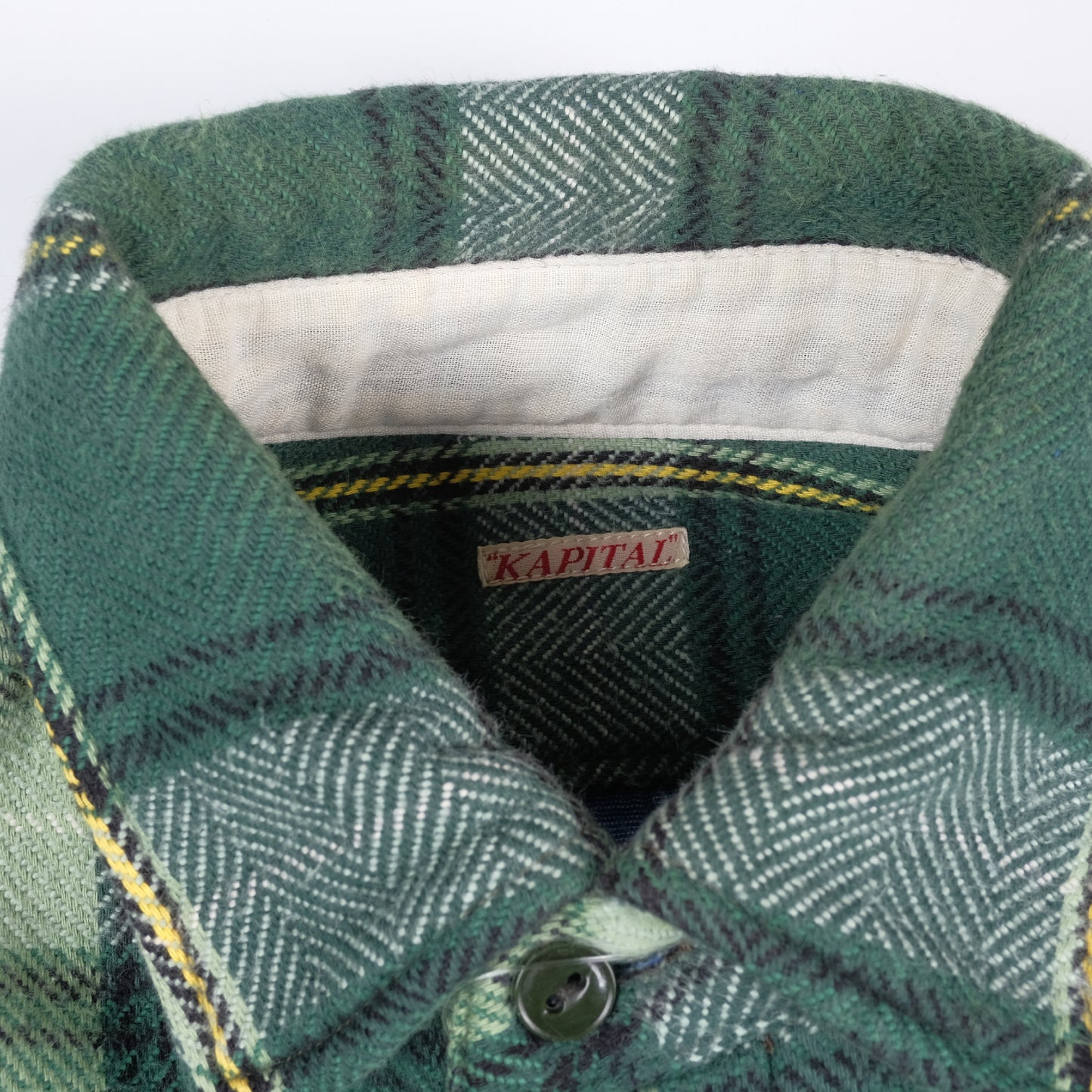 Kapital Green Checkered Shirt Jacket