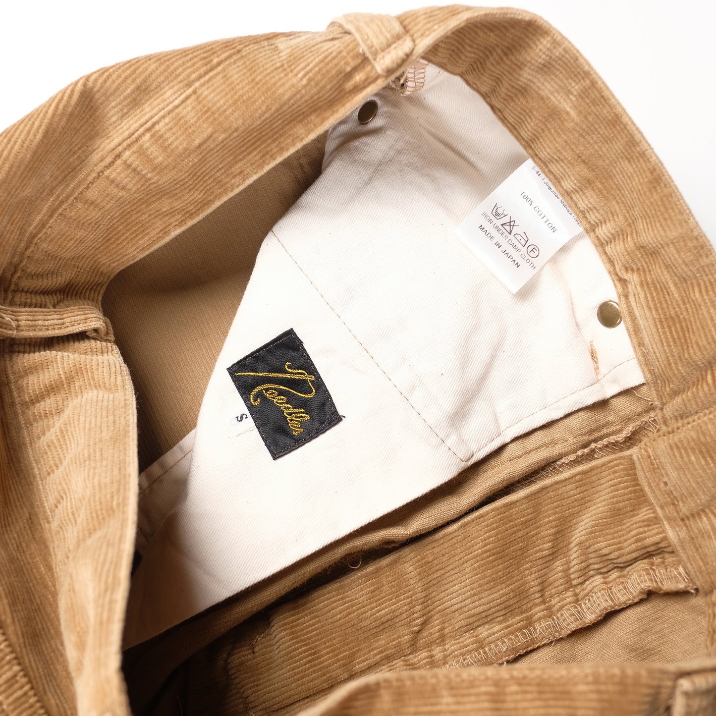 Needles Beige Corduroy Darted Trousers