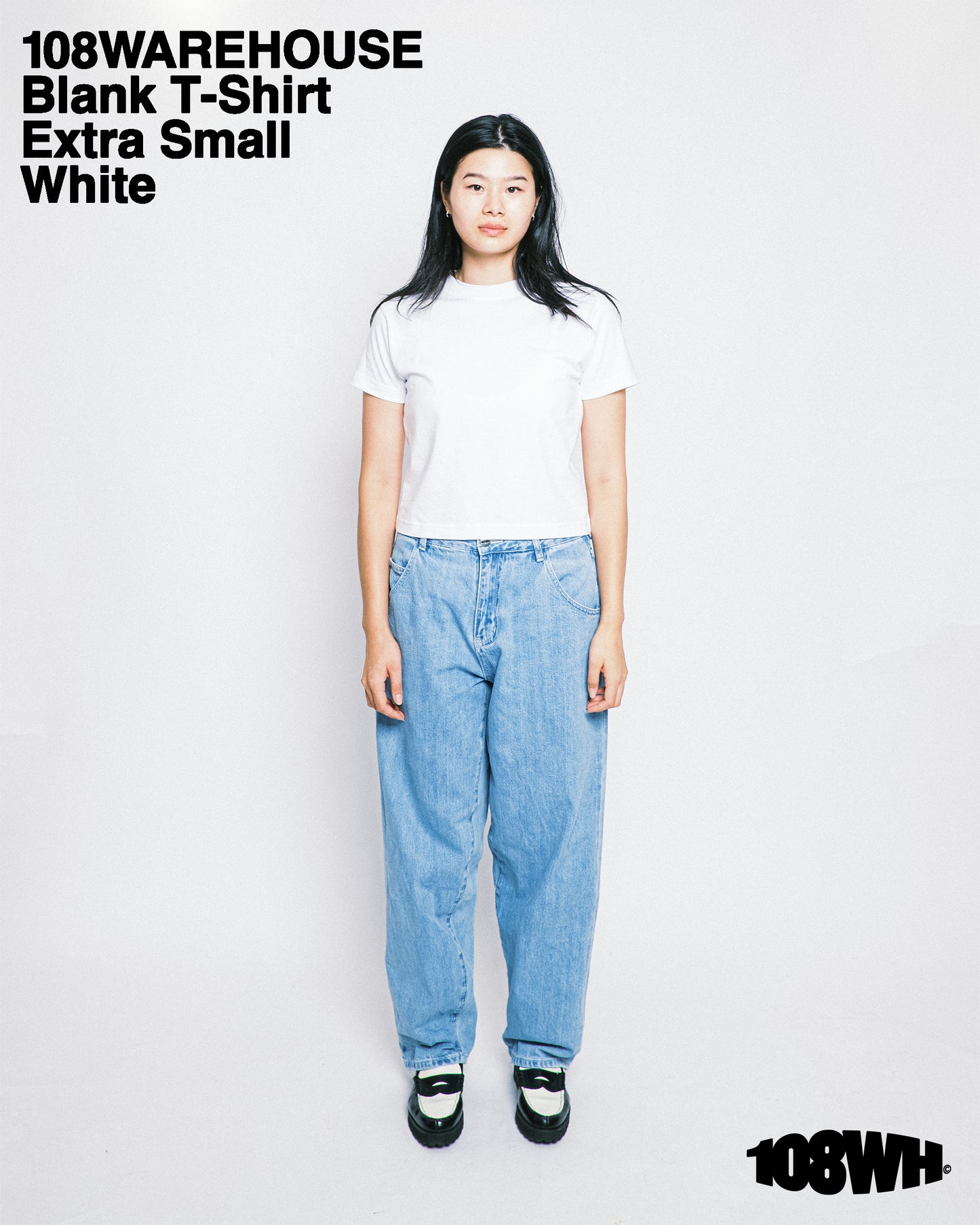 108Warehouse 2 Pack Blank T-Shirt (White)