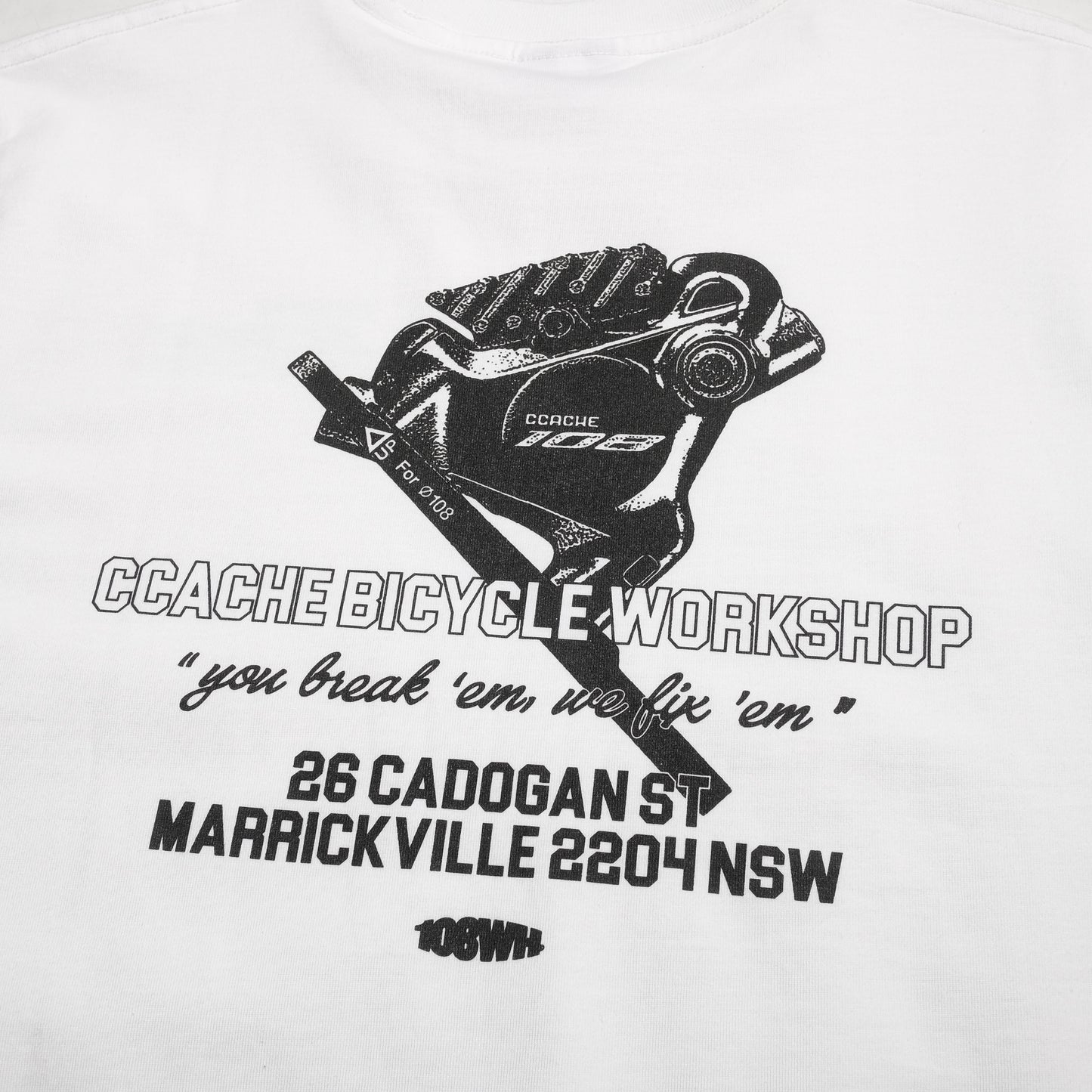 108WAREHOUSE x CCACHE - Workshop T-Shirt White