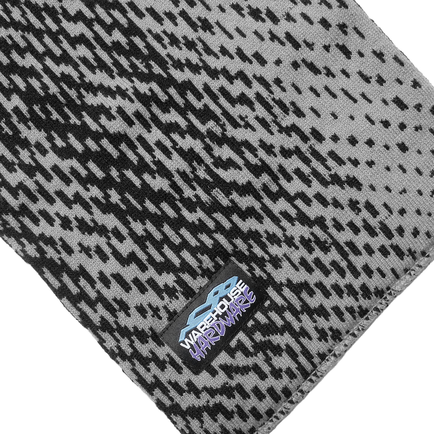 108WAREHOUSE - Digi Snowstorm Scarf - Black/Grey