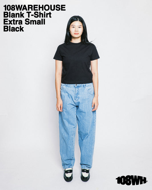 108Warehouse 2 Pack Blank T-Shirt (Black)