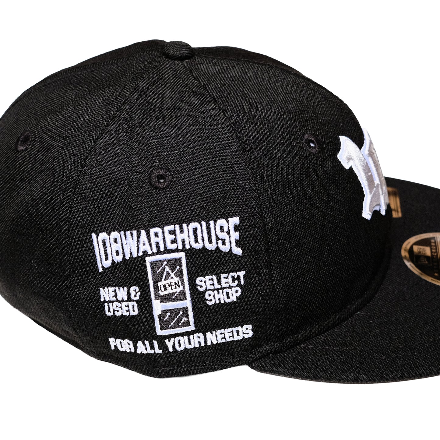New Era x 108WAREHOUSE - 9FIFTY® Retro Crown Strapback Cap - Black