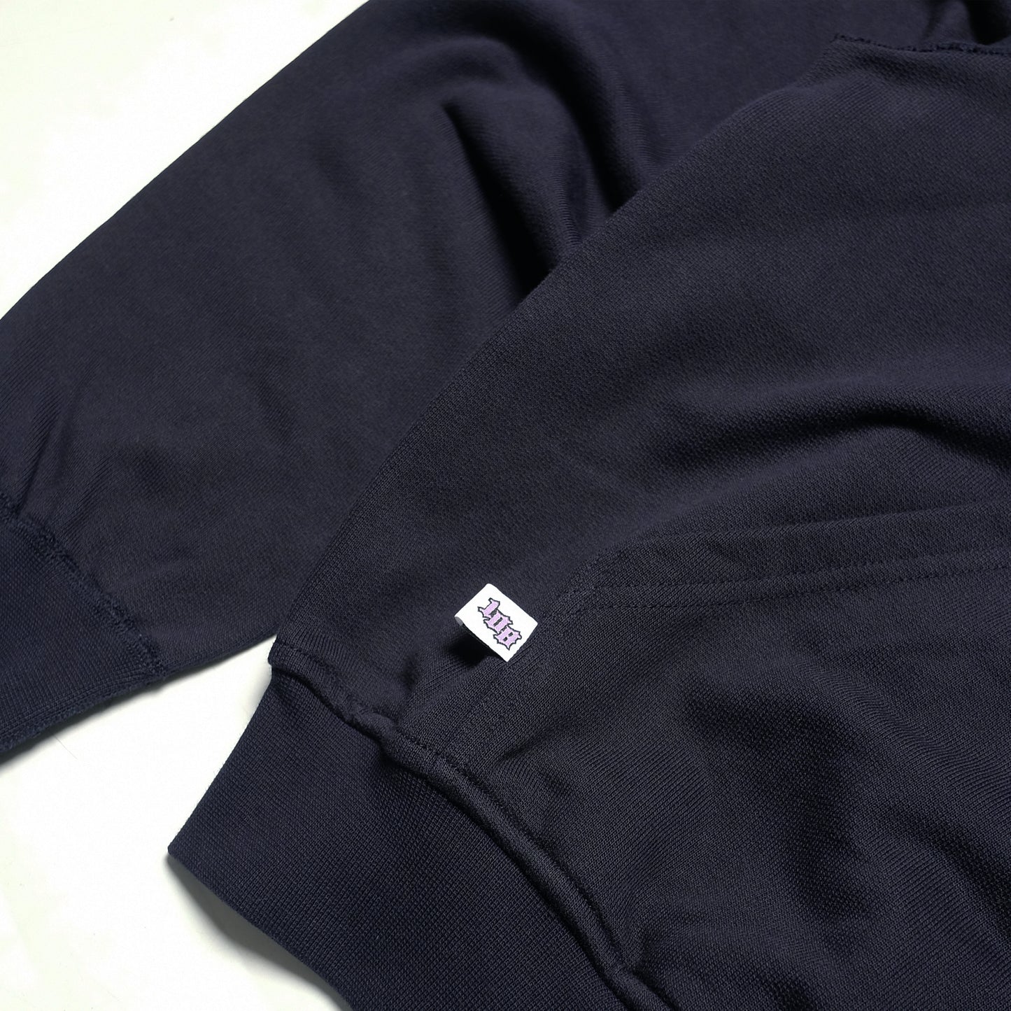 108WAREHOUSE - Cropped Zip Shop Hoodie - Navy