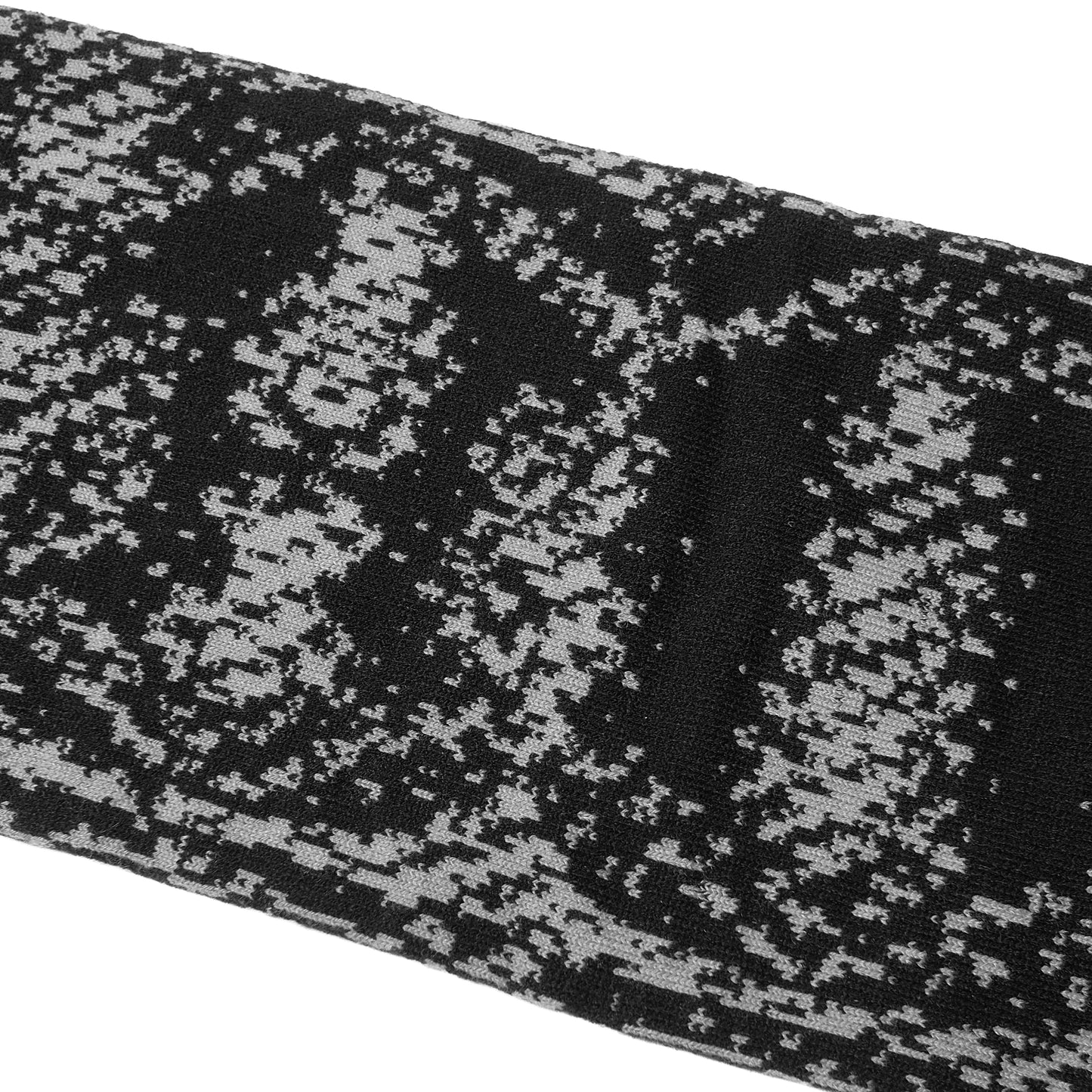 108WAREHOUSE - Digi Snowstorm Scarf - Black/Grey