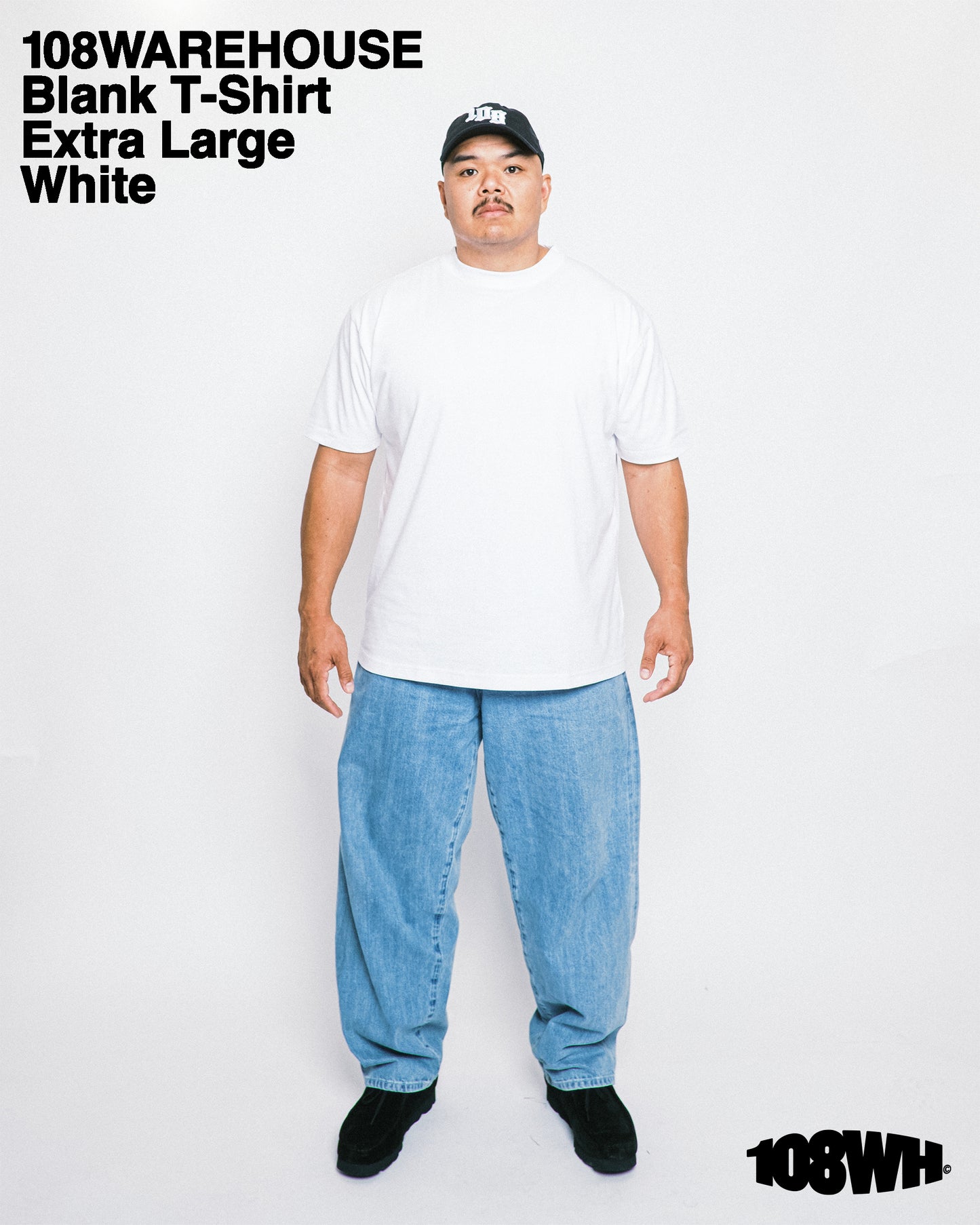 108Warehouse 2 Pack Blank T-Shirt (White)