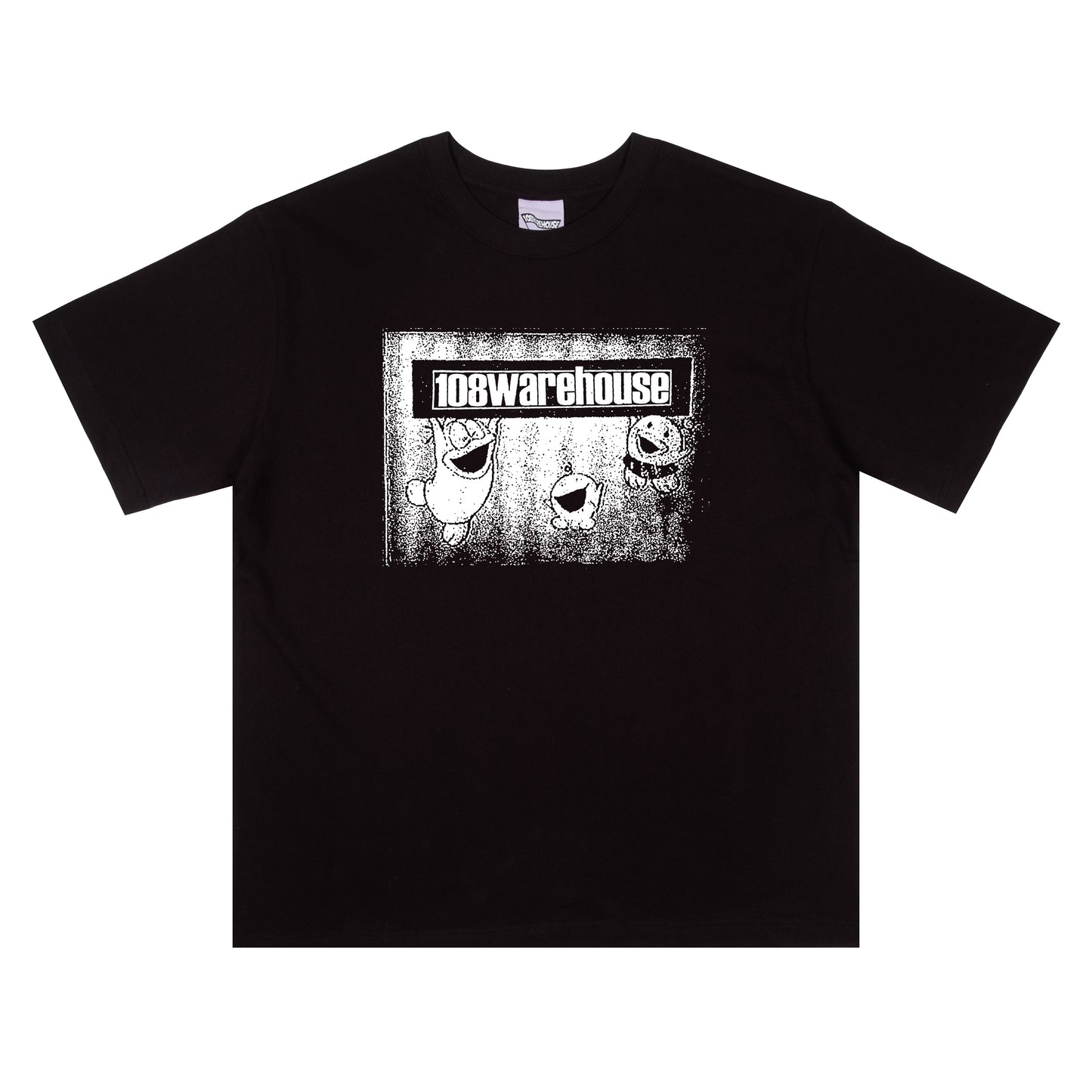 108WAREHOUSE - Stamp T-Shirt (Black)
