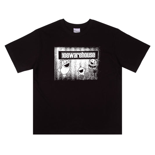 108WAREHOUSE - Stamp T-Shirt (Black)