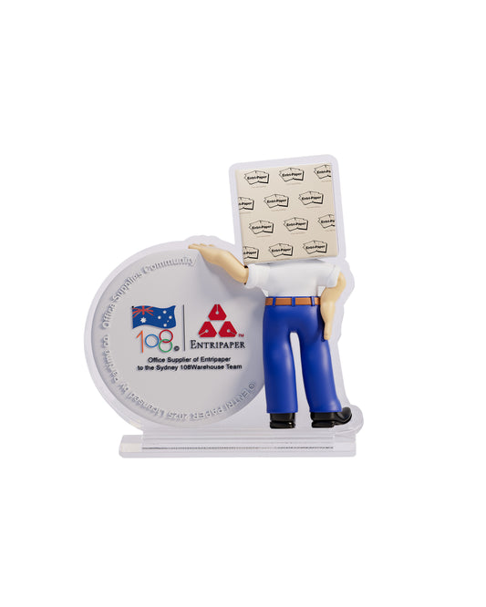 108WAREHOUSE x Entripaper - Mr Page Clock - White