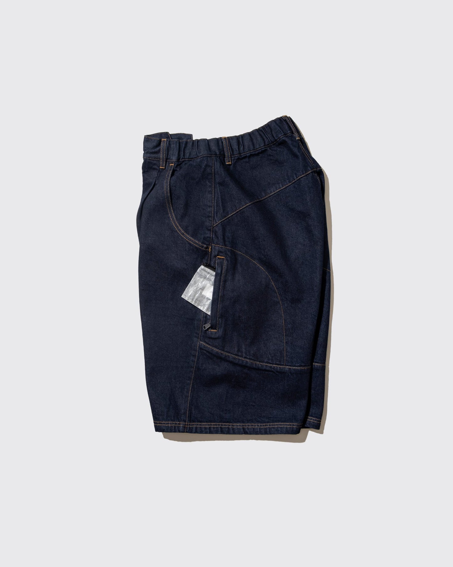 DeMarcoLab - Moto Denim Shorts - Indigo