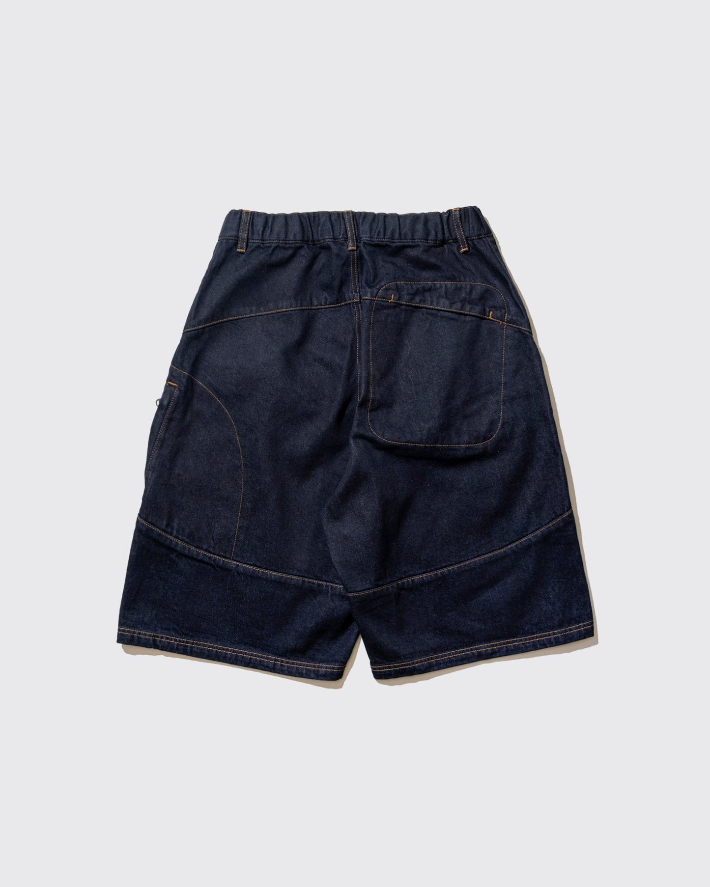 DeMarcoLab - Moto Denim Shorts - Indigo