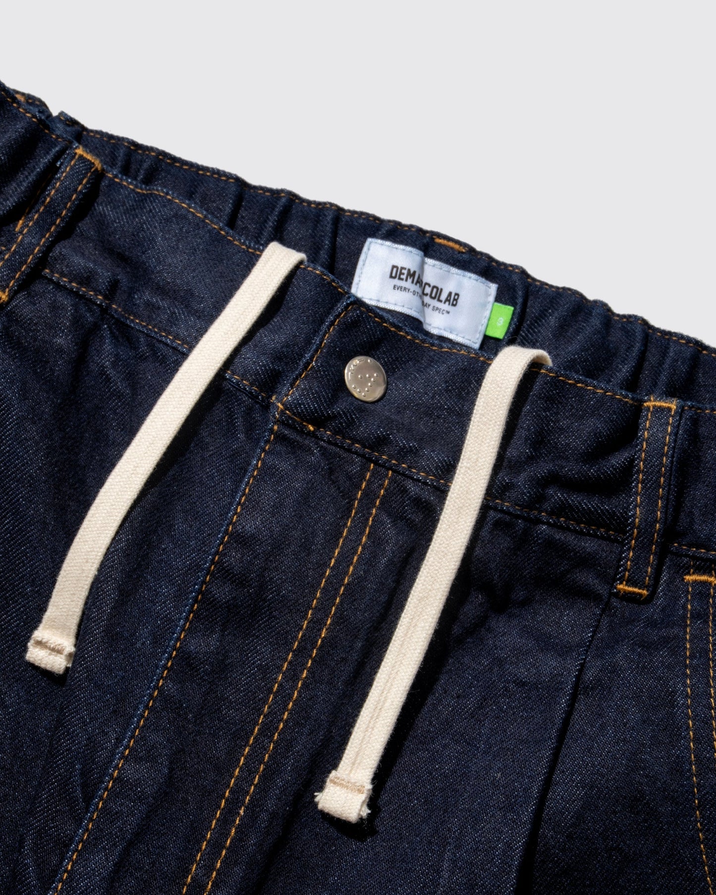 DeMarcoLab - Moto Denim Shorts - Indigo