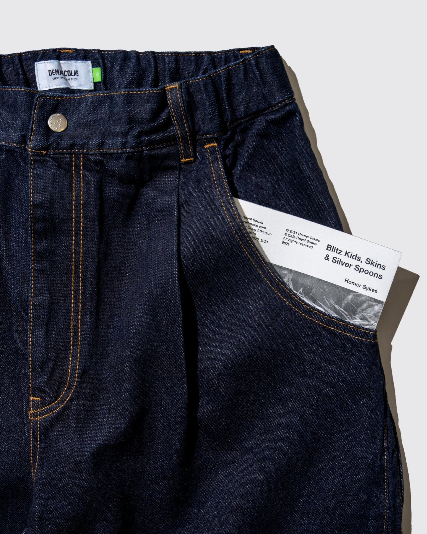 DeMarcoLab - Moto Denim Shorts - Indigo