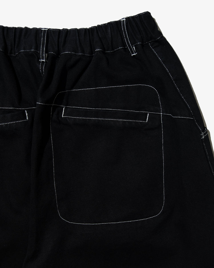 DeMarcoLab - Denim Moto Shorts - Black