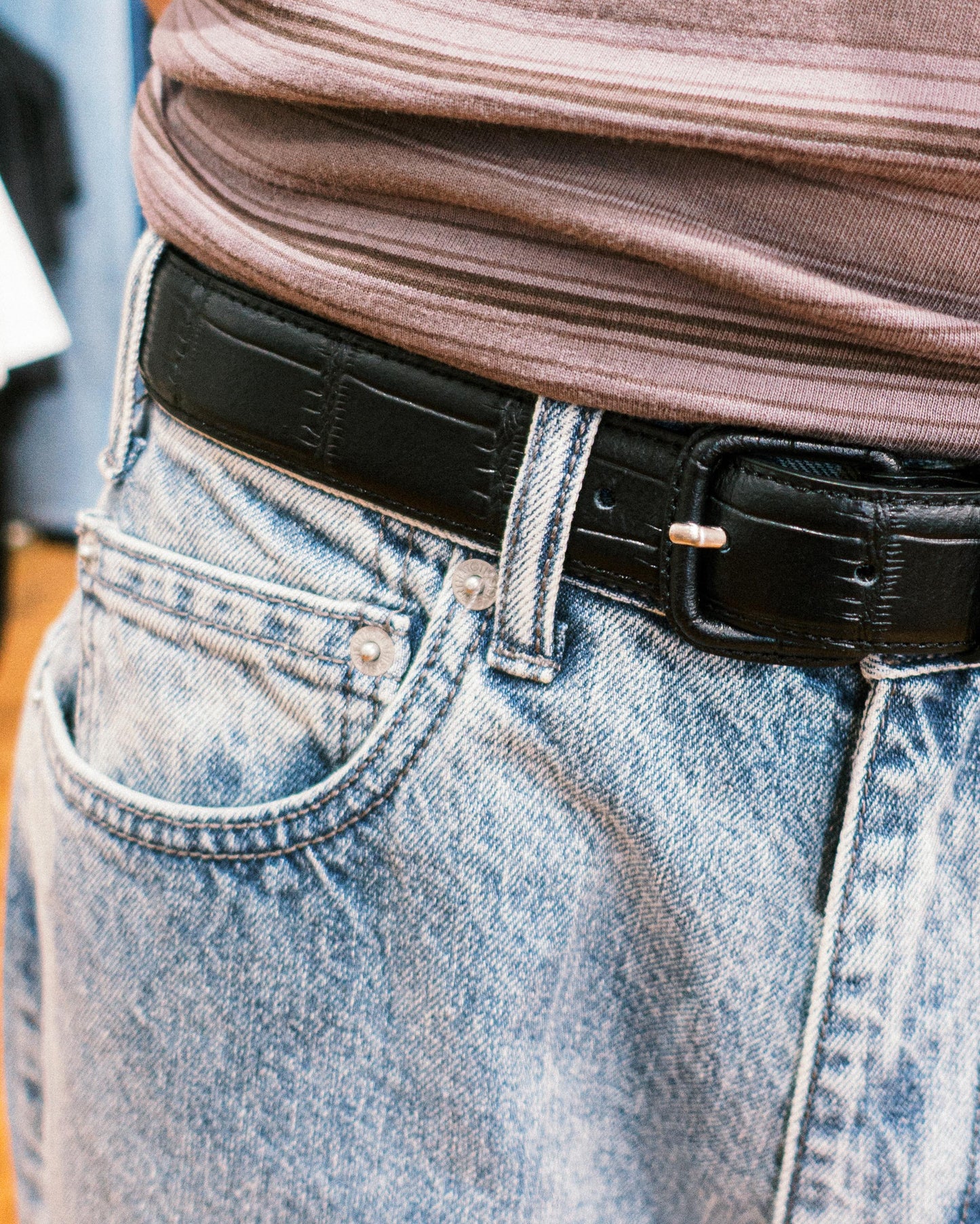Thisisneverthat - Croc Belt - Black