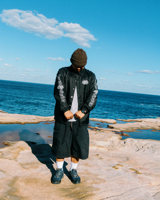 Slow Squad International - Slow Squad x Scumboy Reflective Coach Jacket - Black