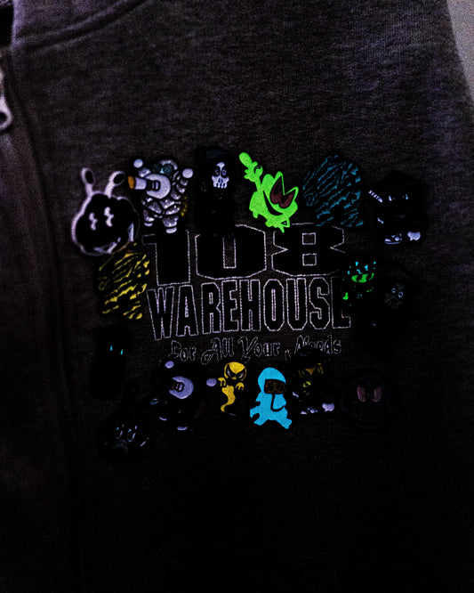 OHSHIT!/madeintheusa - Shinobin Glow in the dark - Light Blue