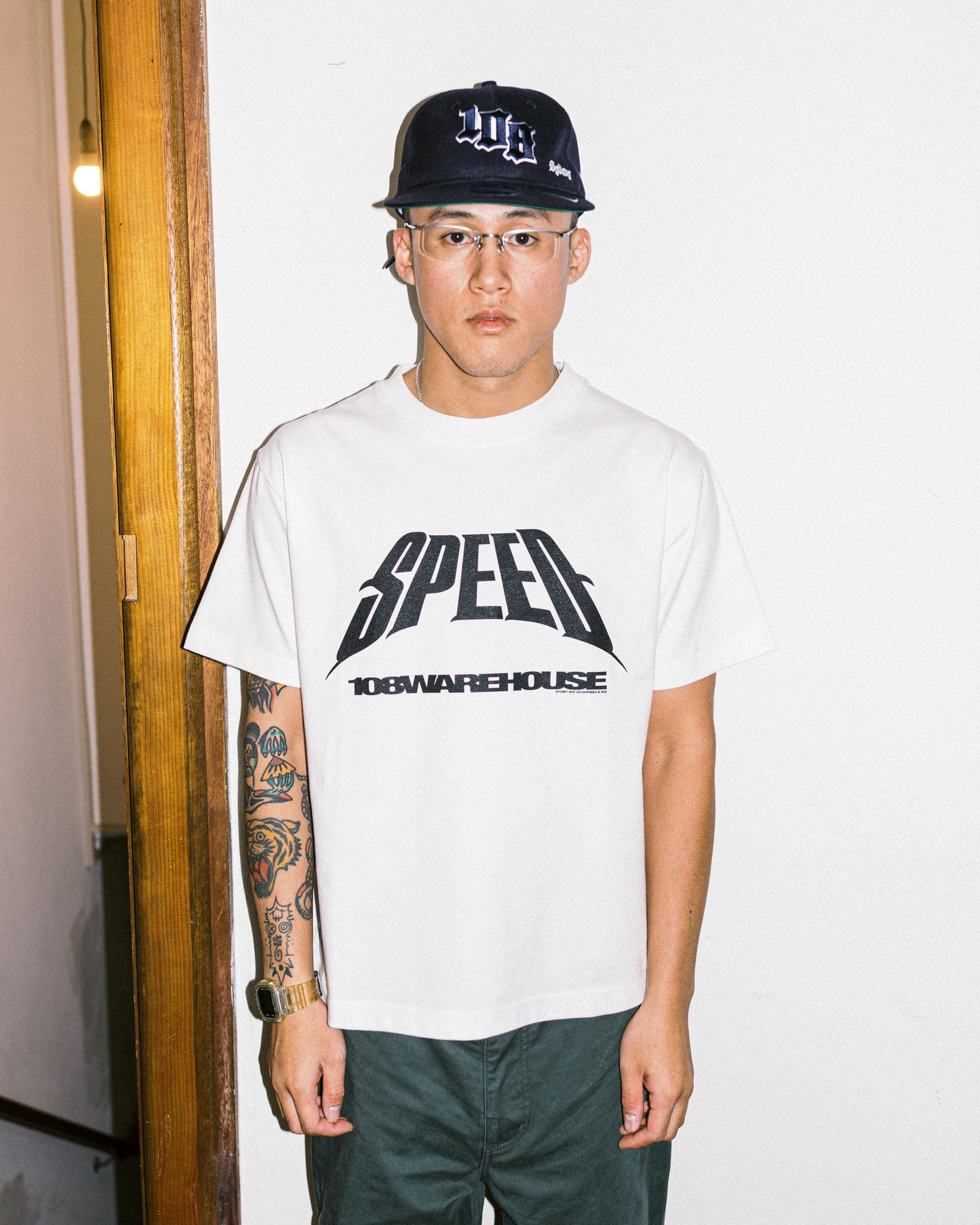 108WAREHOUSE x SPEED - T-Shirt - White