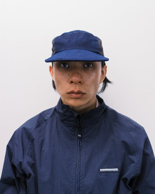 108WAREHOUSE x Troy O'Shea - Shoebill Cap (Regular Visor) - 2 Tone Indigo / Plaid