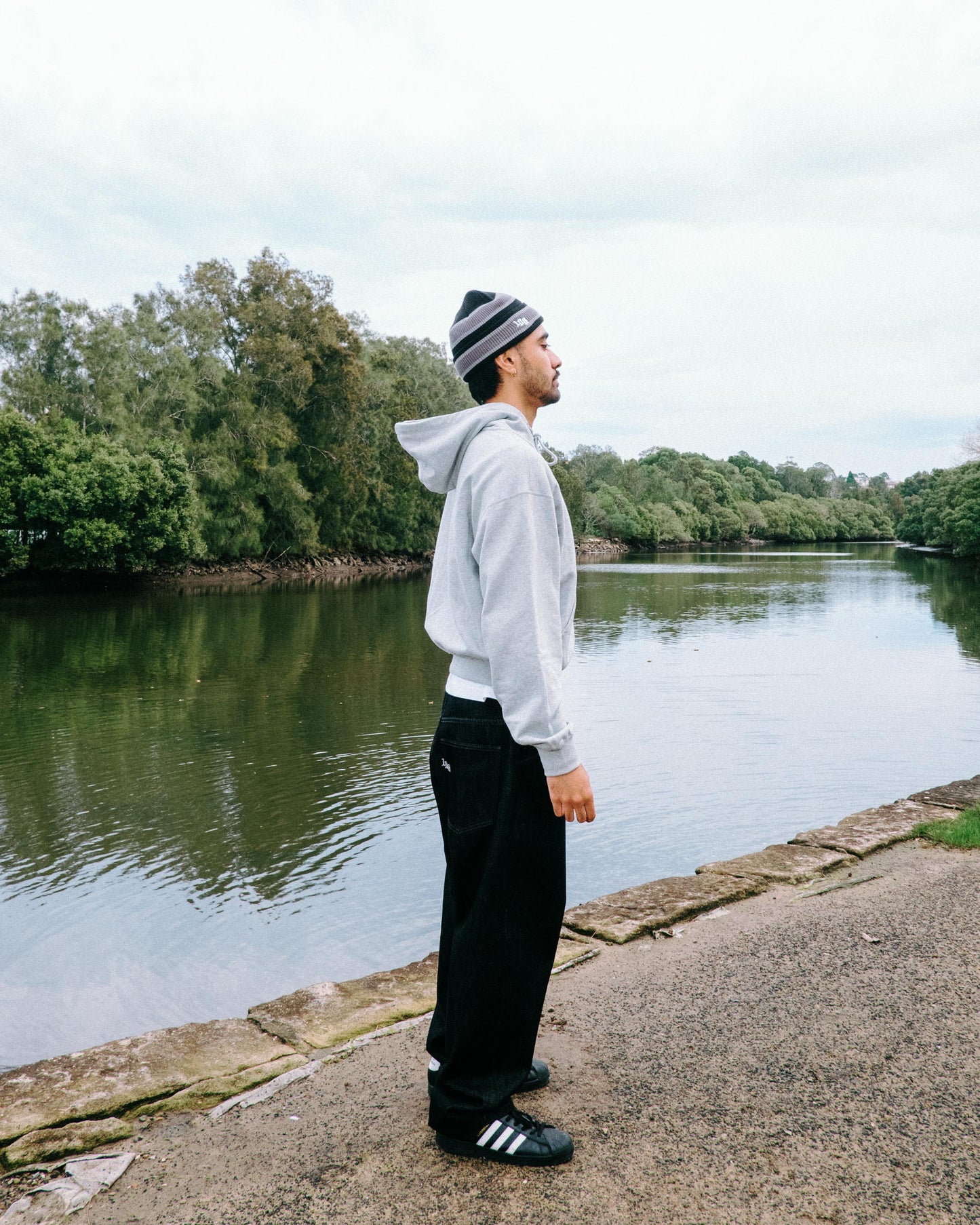 108WAREHOUSE - Baggy Selvedge Denim - Black