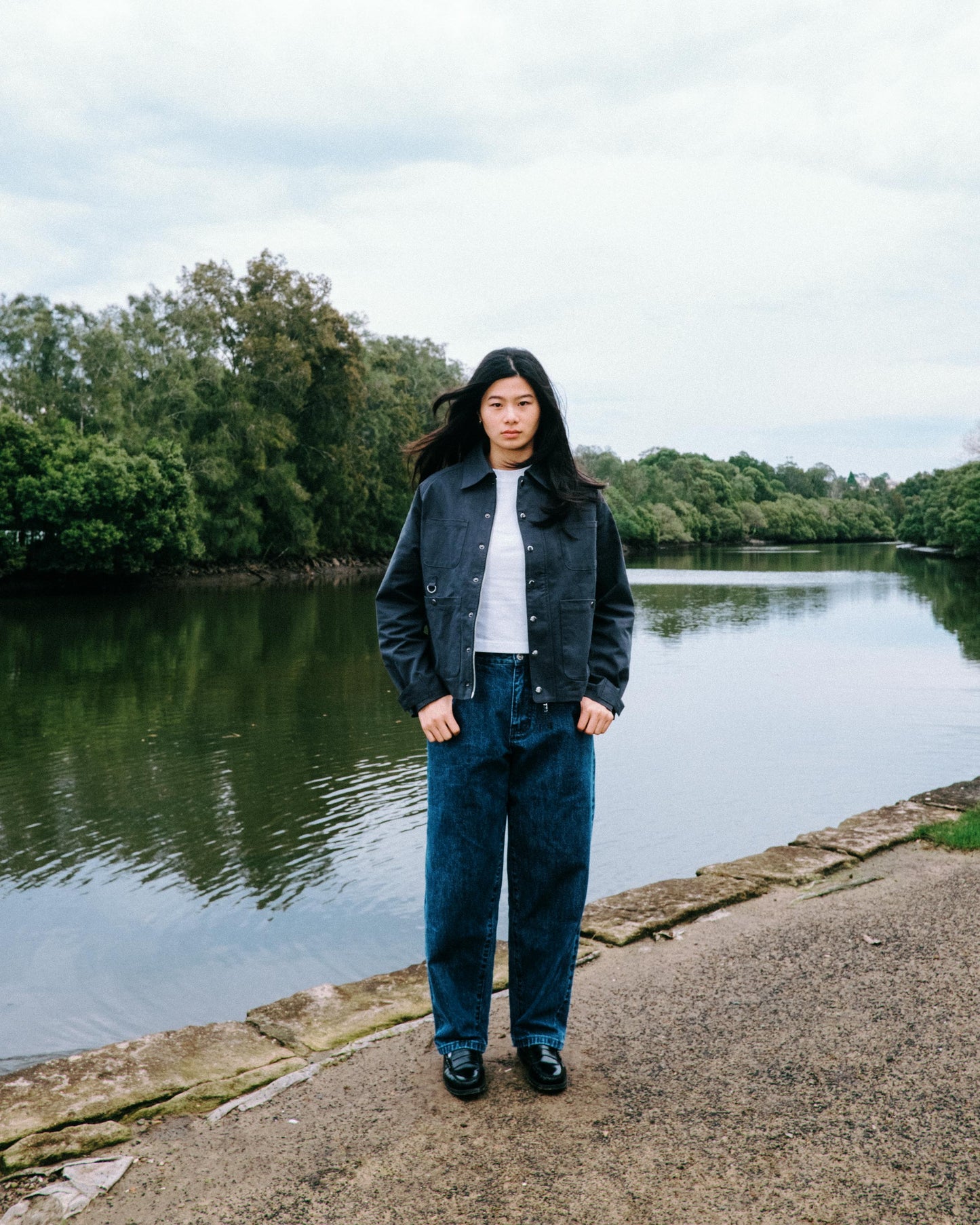 108WAREHOUSE - 4P Chore Jacket - Charcoal