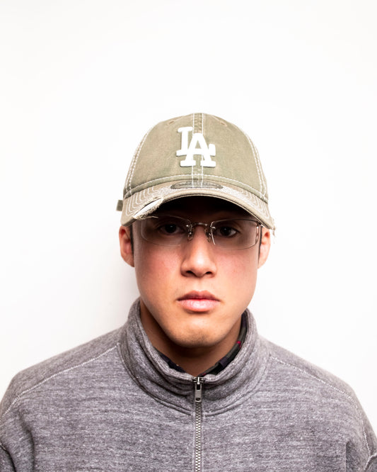 New Era - 9TWENTY Stencil Distressed LA Dodgers - Green Med