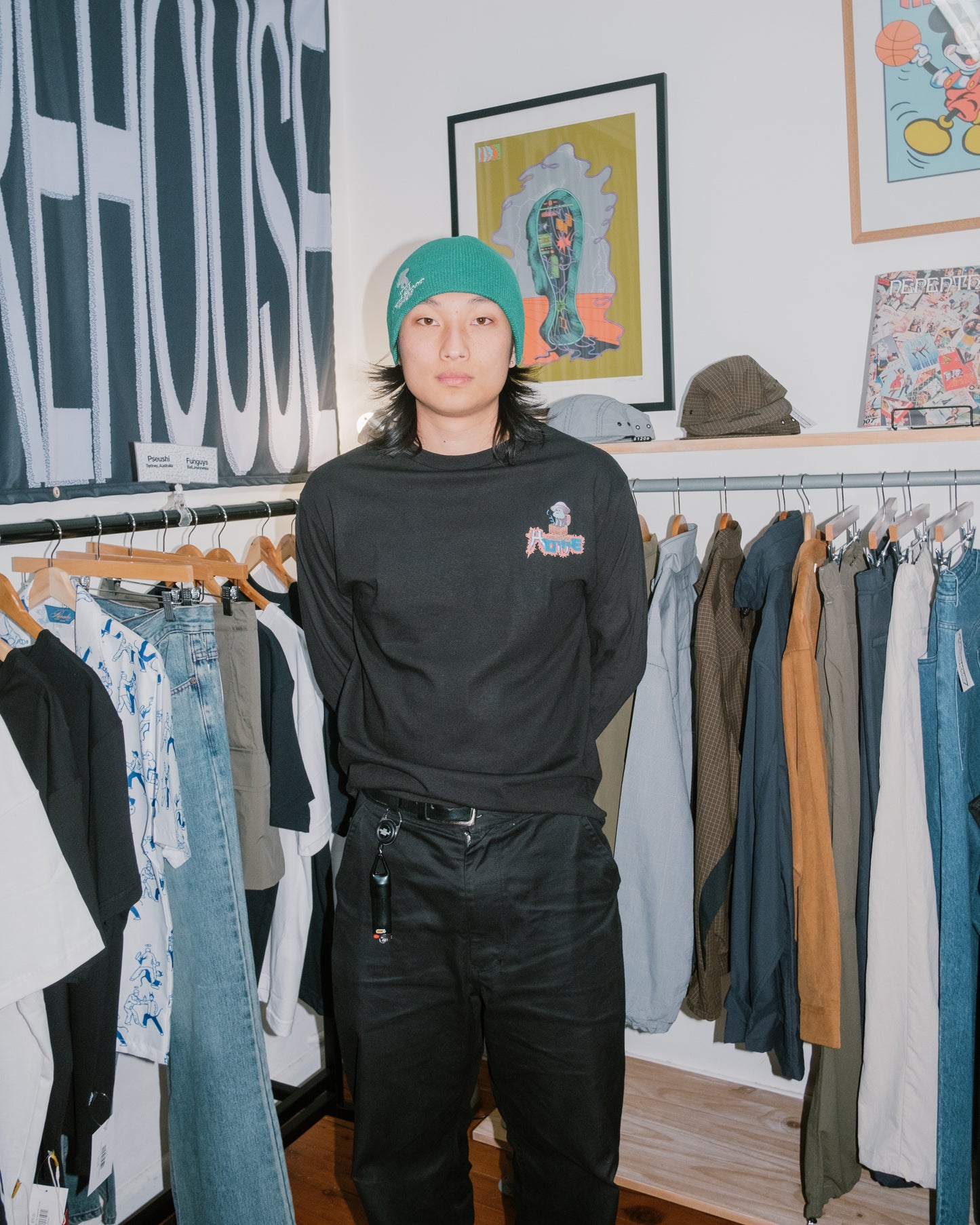 The Childhood Home - Mushroom Home Beanie - Green