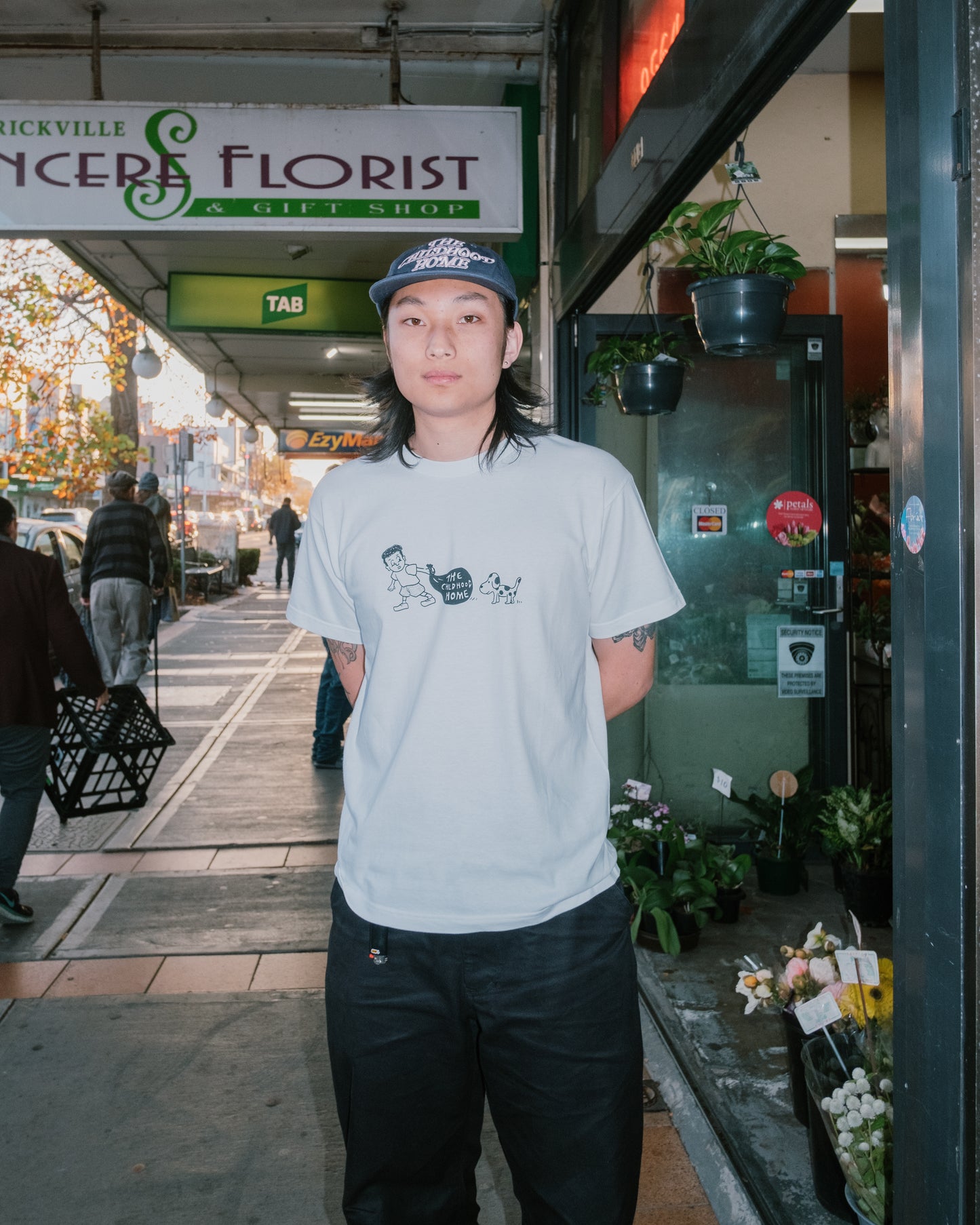 The Childhood Home - Me and Puppy Tee - White