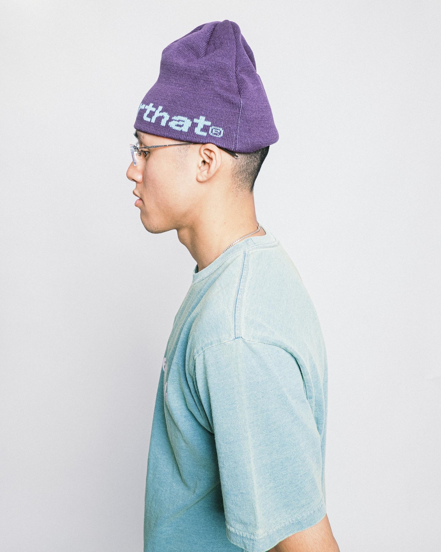 thisisneverthat - SP-Logo No Cuff Beanie - Purple