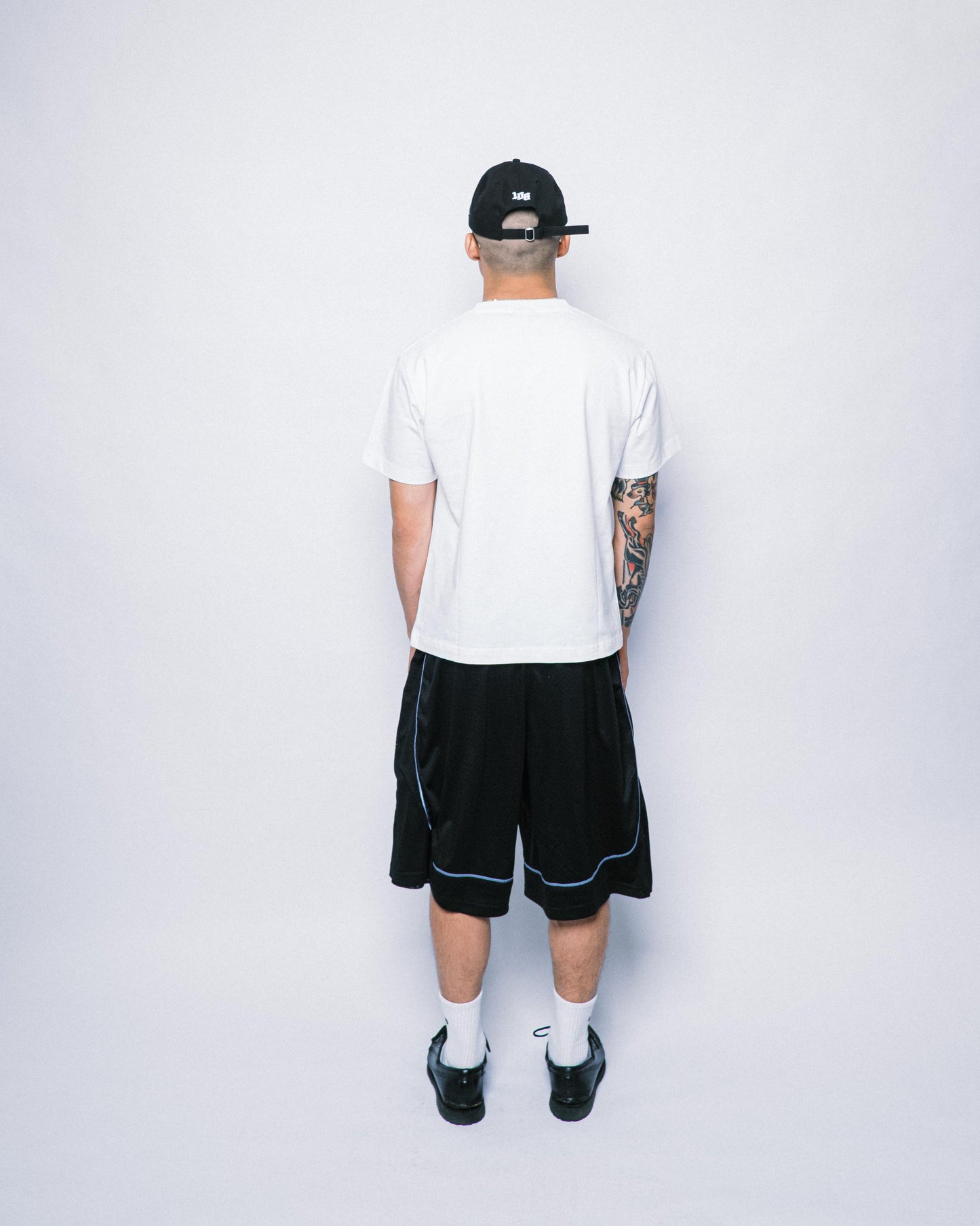 108WAREHOUSE - Two Panel Mesh Shorts - Black / Black