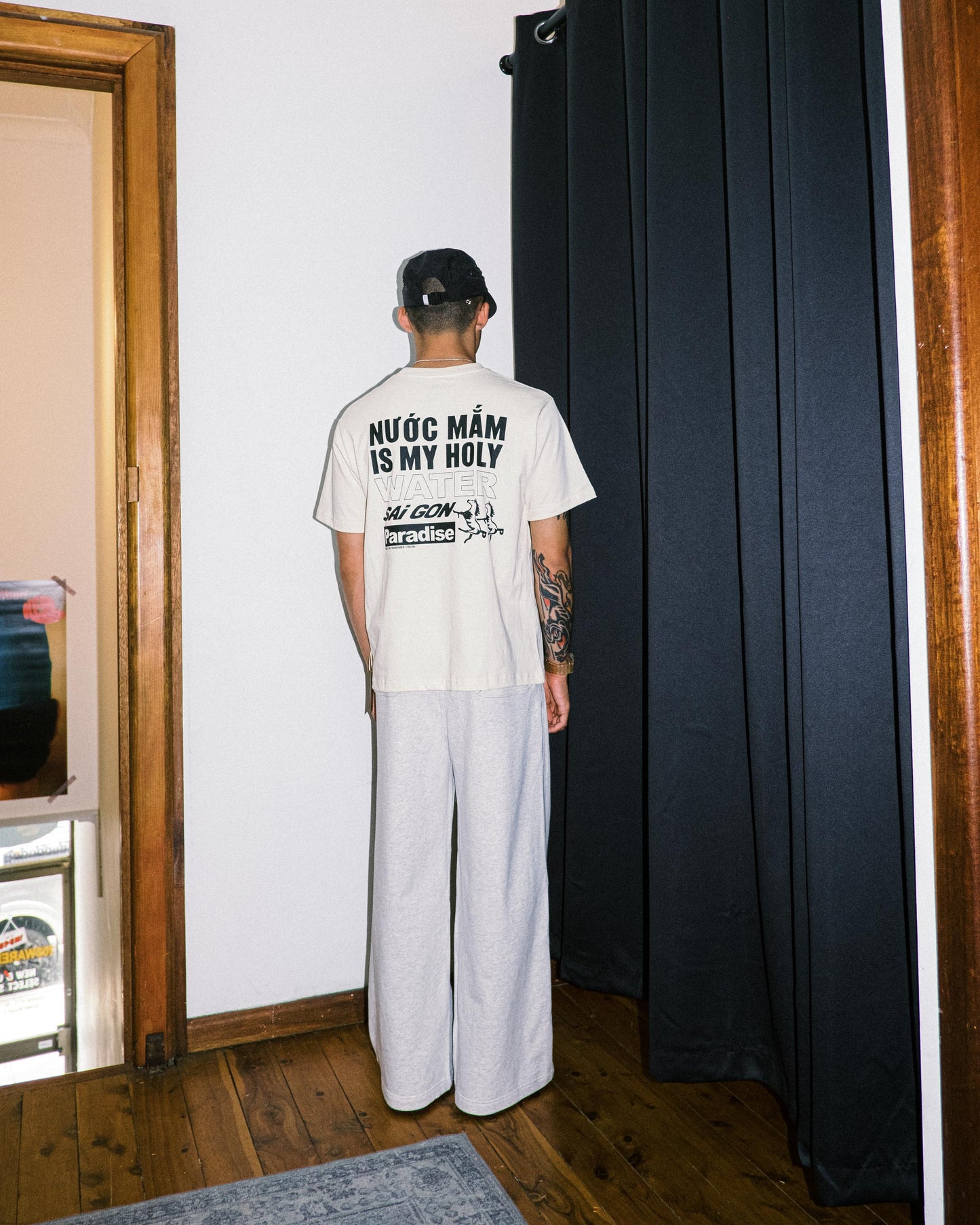 Paradise4Saigon - Holy Nuoc Mam T-Shirt - Cream