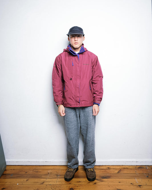 Montbell Pink/Purple Zip Jacket - Packable Hood - 00s