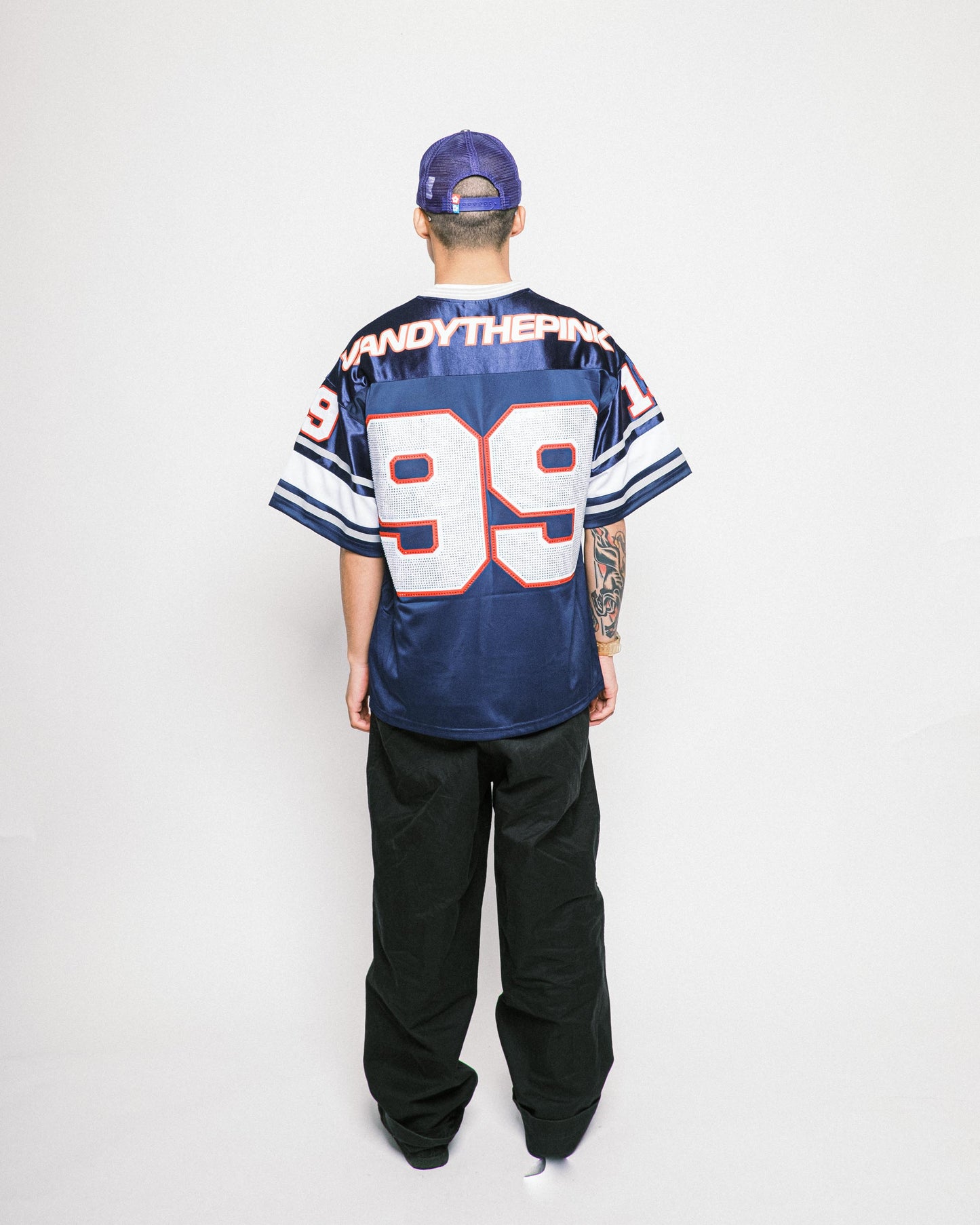 VANDYTHEPINK - Football Jersey - Navy