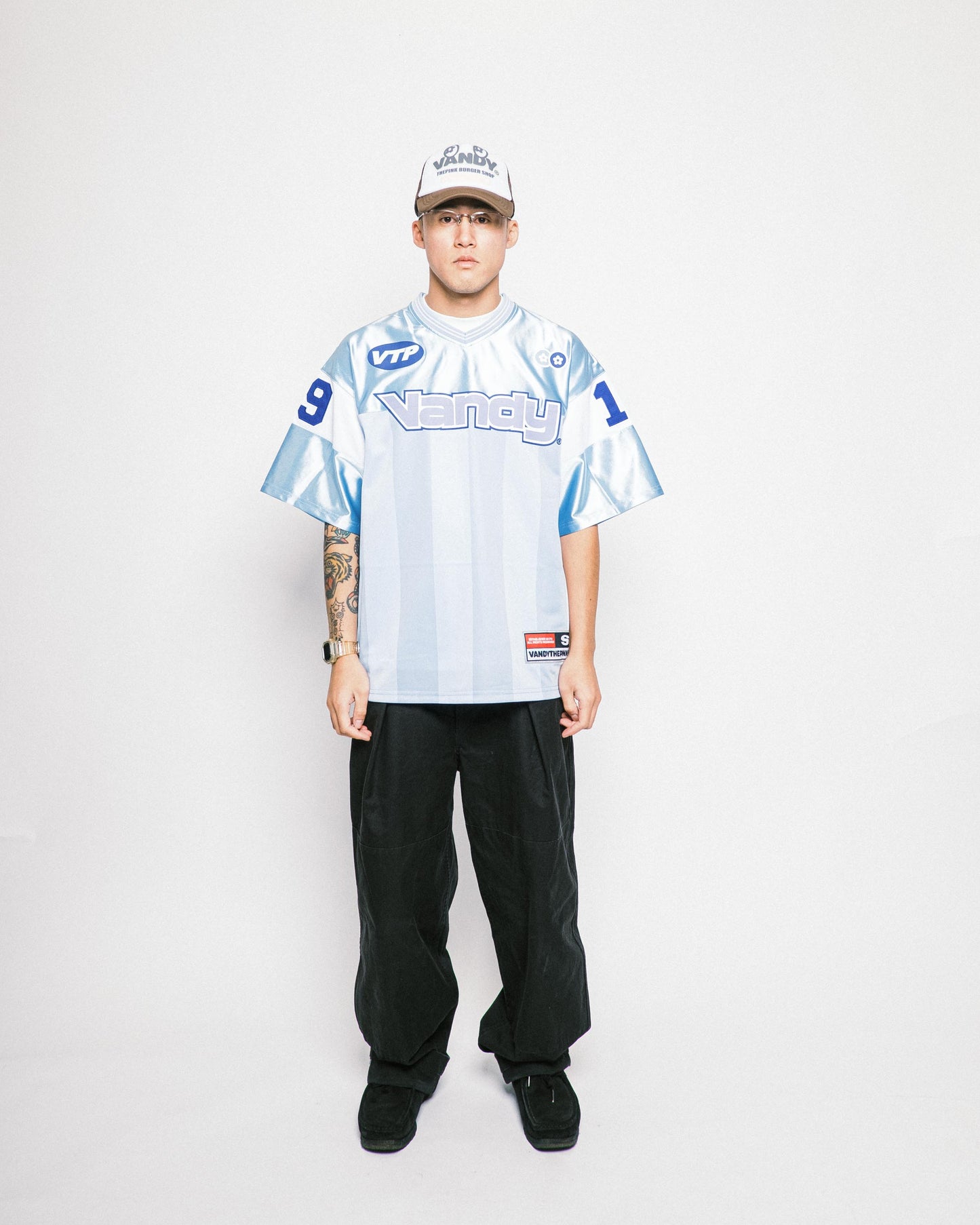 VANDYTHEPINK - Football Jersey - Sky Blue