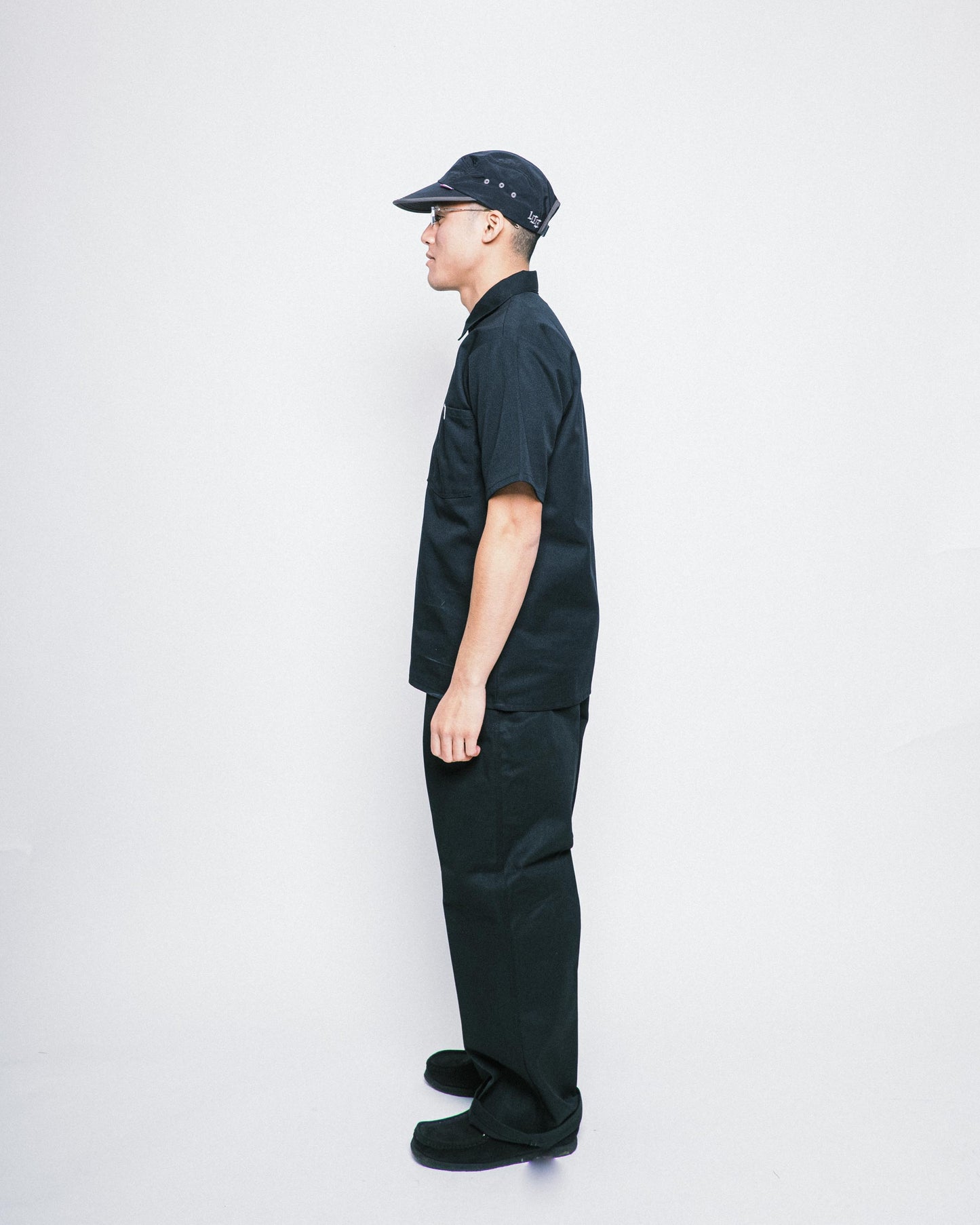 Ben Davis - Short Sleeve Half Zip Solid (Black)