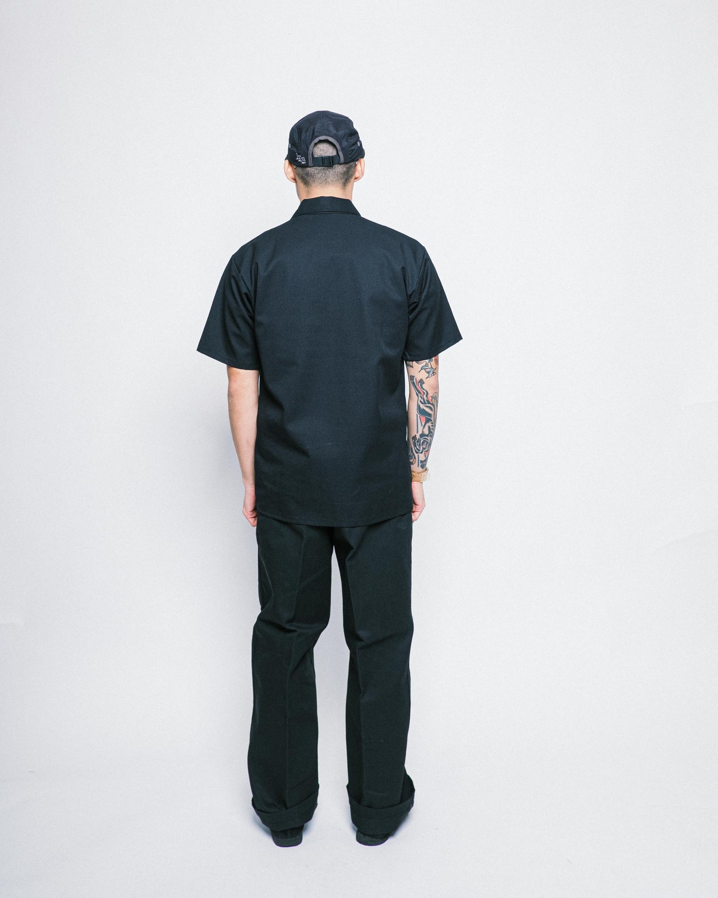 Ben Davis - Short Sleeve Half Zip Solid (Black)