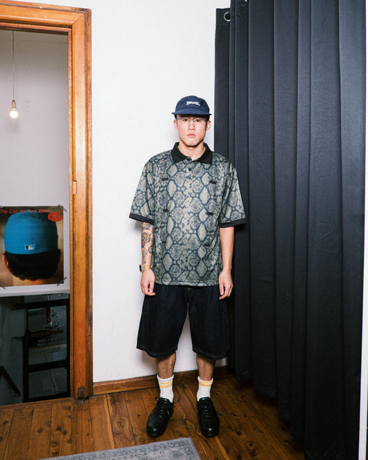 DeMarcoLab - Moto Denim Shorts - Indigo