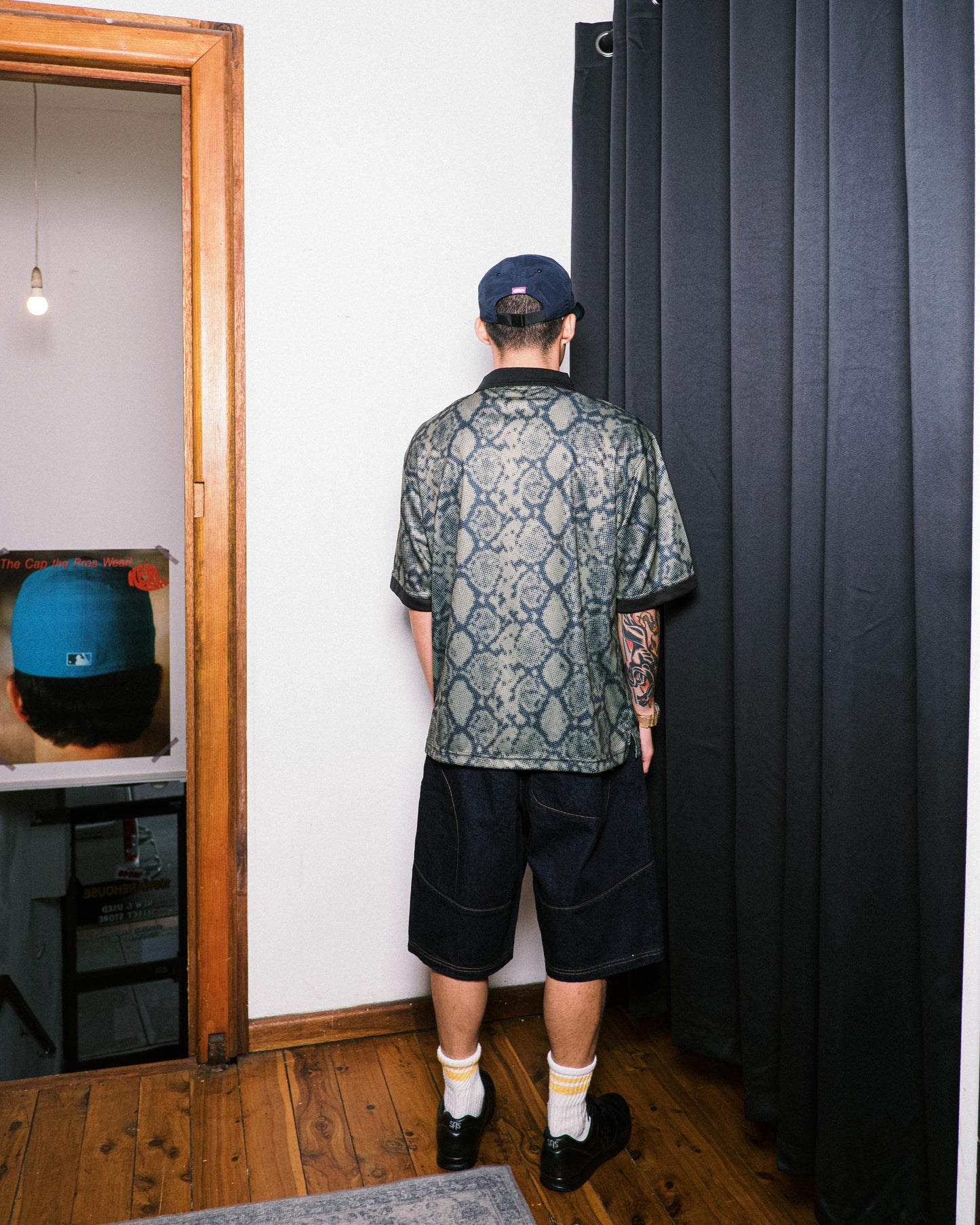 DeMarcoLab - Moto Denim Shorts - Indigo