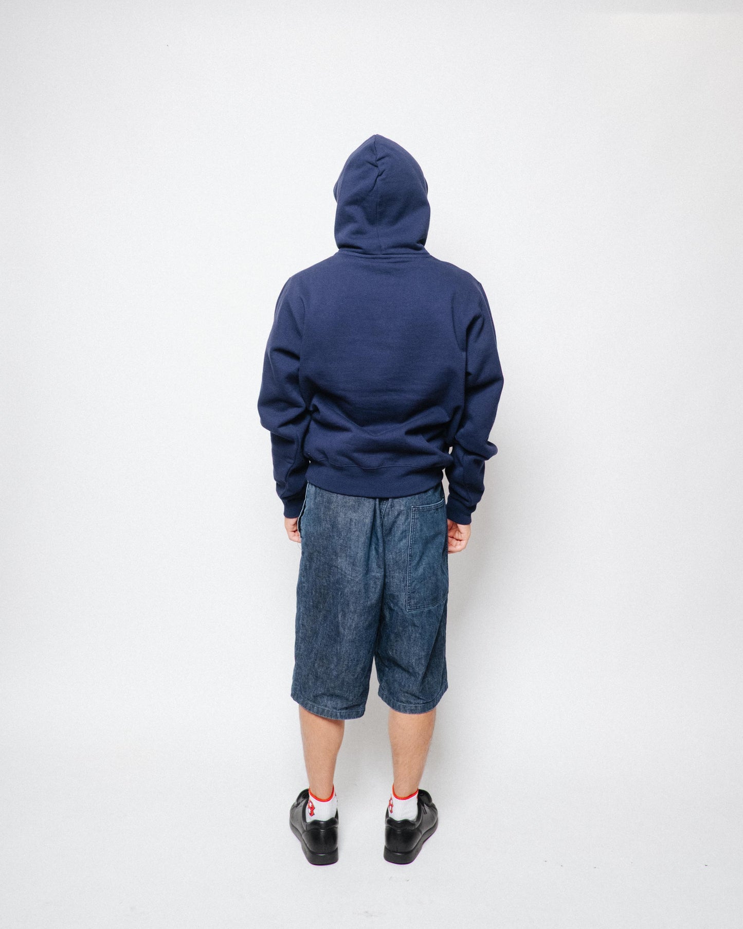 Paja Studio x Basement Gear Snap Hoodie - Navy